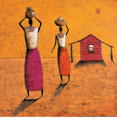 O cotidiano da África na pintura de Michel Rauscher e na voz de poetisas africanas