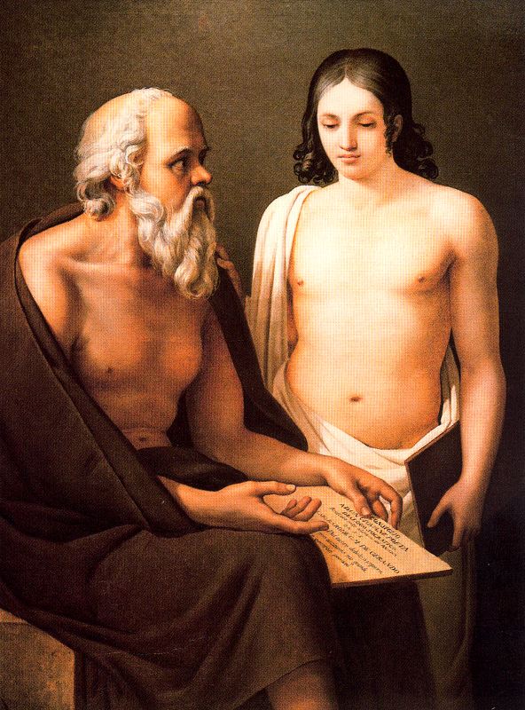 Socrates tela de José Aparicio
