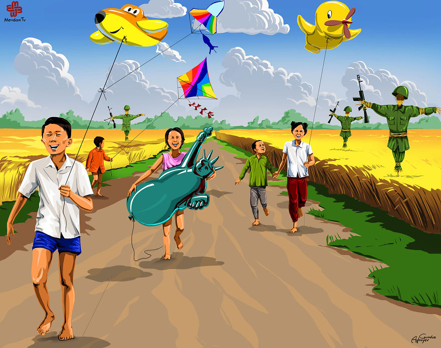 ilustrações crianças gunduz aghayev_1b