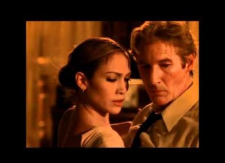 Scene from the movie Shall We Dance?, song playing is Santa Maria (Del Buen Ayre) by The Gotan Project.