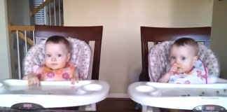 O poder da música- reação das gêmeas ao ouvir o pai tocando violão O poder da música- reação das gêmeas ao ouvir o pai tocando violão