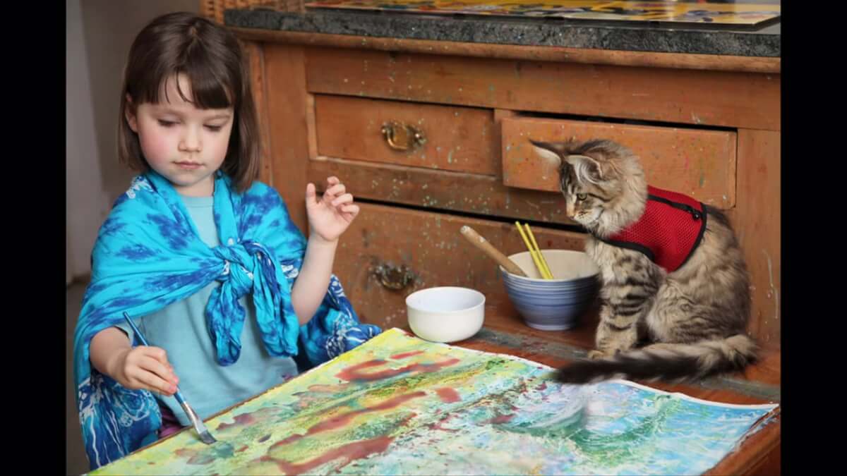 contioutra.com - Os fabulosos quadros de Iris Halmshaw: uma menina que não se relaciona com outras crianças, mas que encontrou na arte a sua melhor terapia.