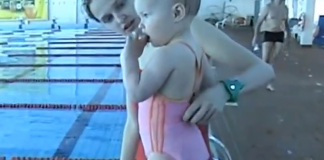 Bebê nadadora…