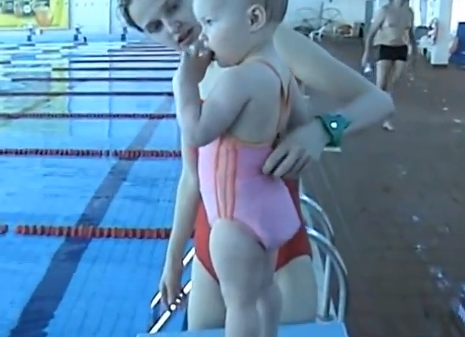 Bebê nadadora…