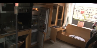 O menor apartamento do mundo. Pura funcionalidade!