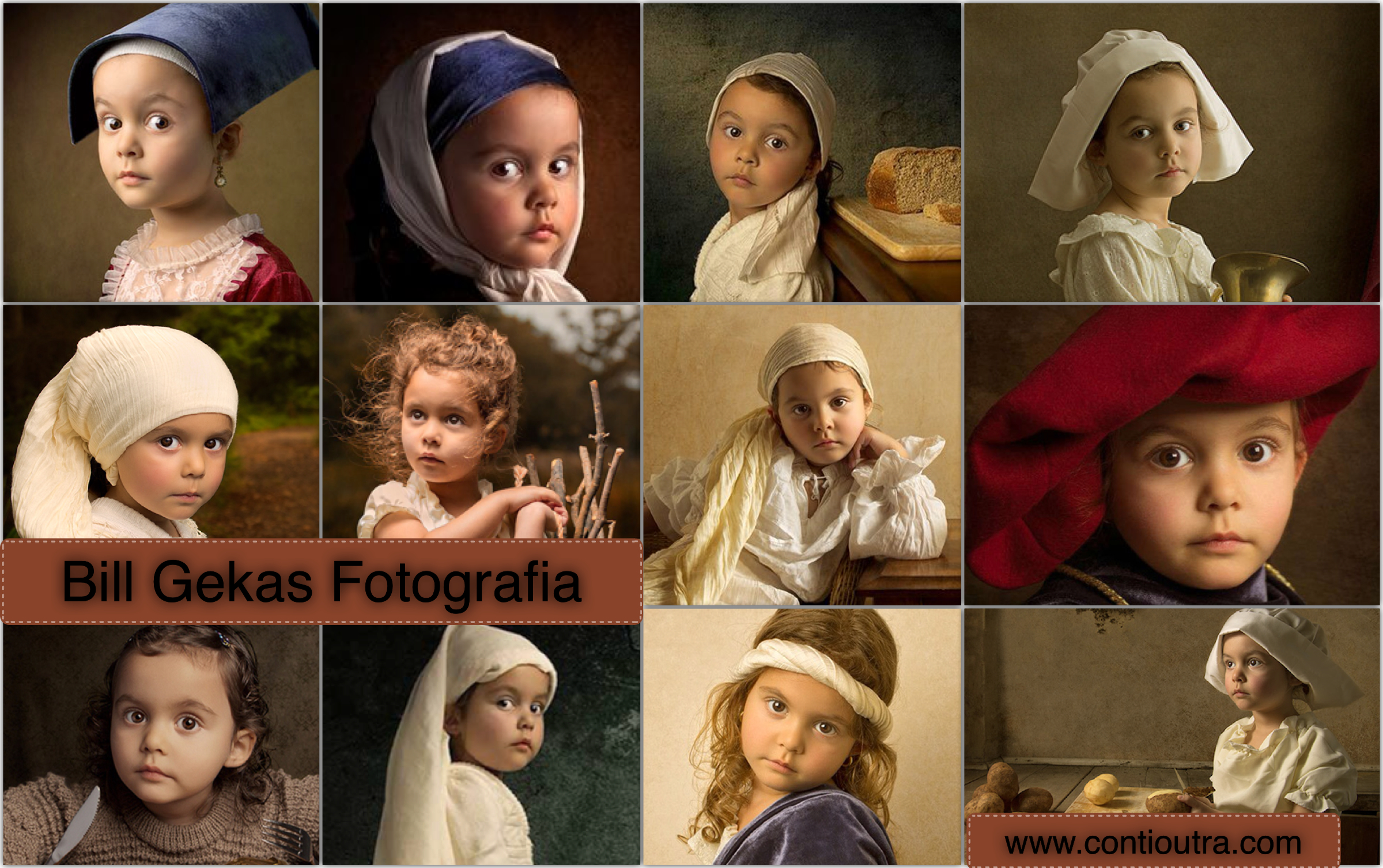 contioutra.com - Fotógrafo recria pinturas clássicas com filha de cinco anos