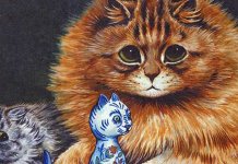 A paixão pelos gatos e a esquizofrenia: as obras de Louis Wain