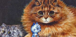 A paixão pelos gatos e a esquizofrenia: as obras de Louis Wain