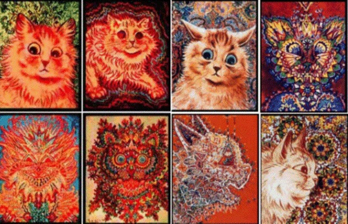 contioutra.com - A paixão pelos gatos e a esquizofrenia: as obras de Louis Wain