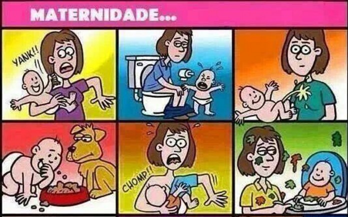 Tirinha sobre a maternidade