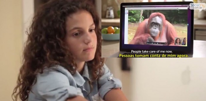 O que este orangotango disse a esta menina é algo que todos devemos ouvir