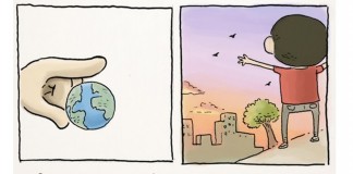 Supere as dificuldades do dia a dia com o exemplo dessa linda tirinha