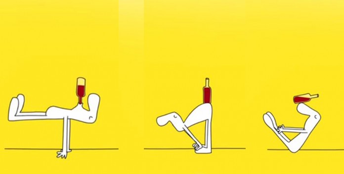 Yoga para amantes de vinho