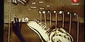 Ucraniana conta a história da guerra usando areia