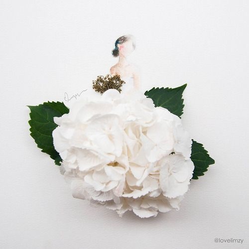 contioutra.com - Delicadeza extrema: um trabalho feito com flores e aquarela