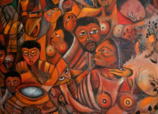 7 poemas moçambicanos ilustrados por obras de Malangatana