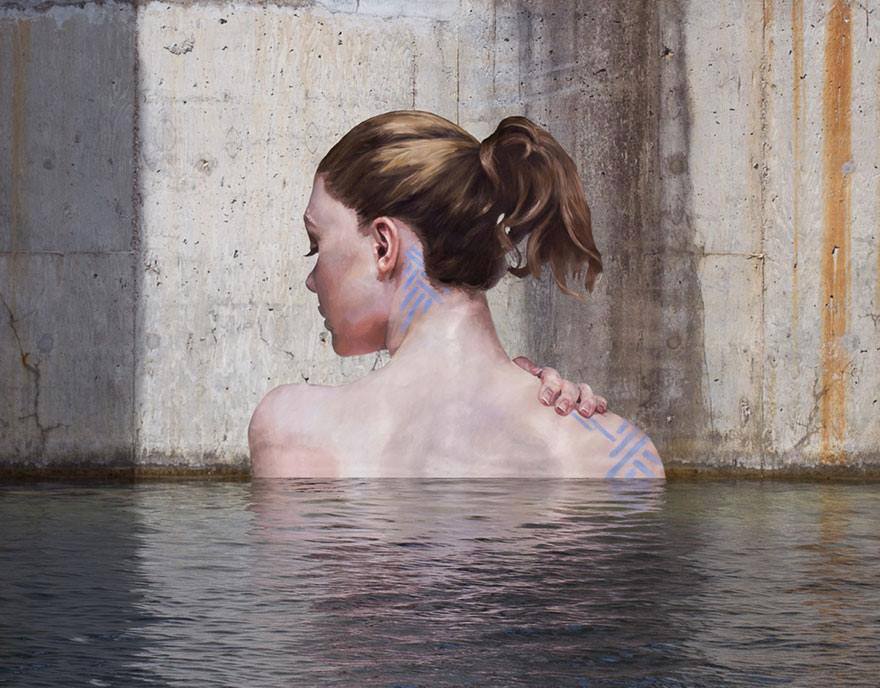 contioutra.com - Conheça o trabalho de street art hiper-realista que surge da água