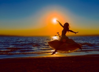 Troquei a capa pesada por um vestido soltinho