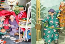 As velhinhas felizes da artista finlandesa Inge Löök