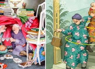 As velhinhas felizes da artista finlandesa Inge Löök