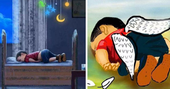 Ilustrações homenageiam garoto encontrado morto na Turquia; veja imagens