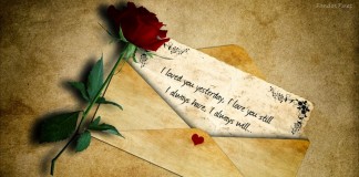 Ridículo mesmo é nunca ter escrito uma carta de amor.