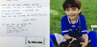 Ganhador da Mega-Sena doa bilhete premiado para menino que precisa de transplante