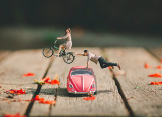 Fotógrafo de casamentos transforma casais em miniatura