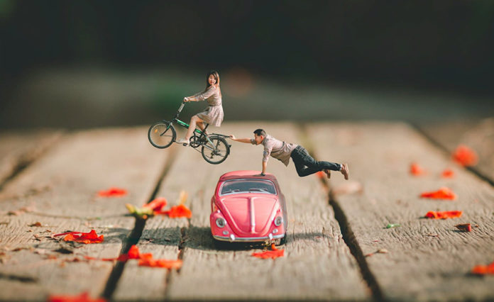 Fotógrafo de casamentos transforma casais em miniatura