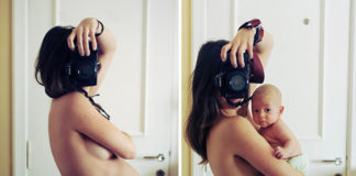 Imagens de mulheres passando pela transformação da gravidez