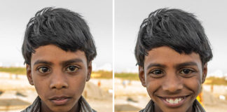 Projeto fotográfico mostra o efeito transformador de um sorriso