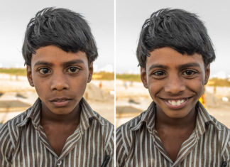 Projeto fotográfico mostra o efeito transformador de um sorriso