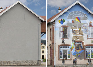 Artista transforma fachadas de prédios em obras de arte cheias de vida