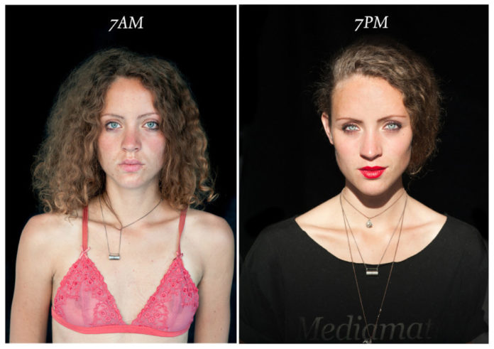 Fotos mostram como a aparência das pessoas muda do dia para a noite