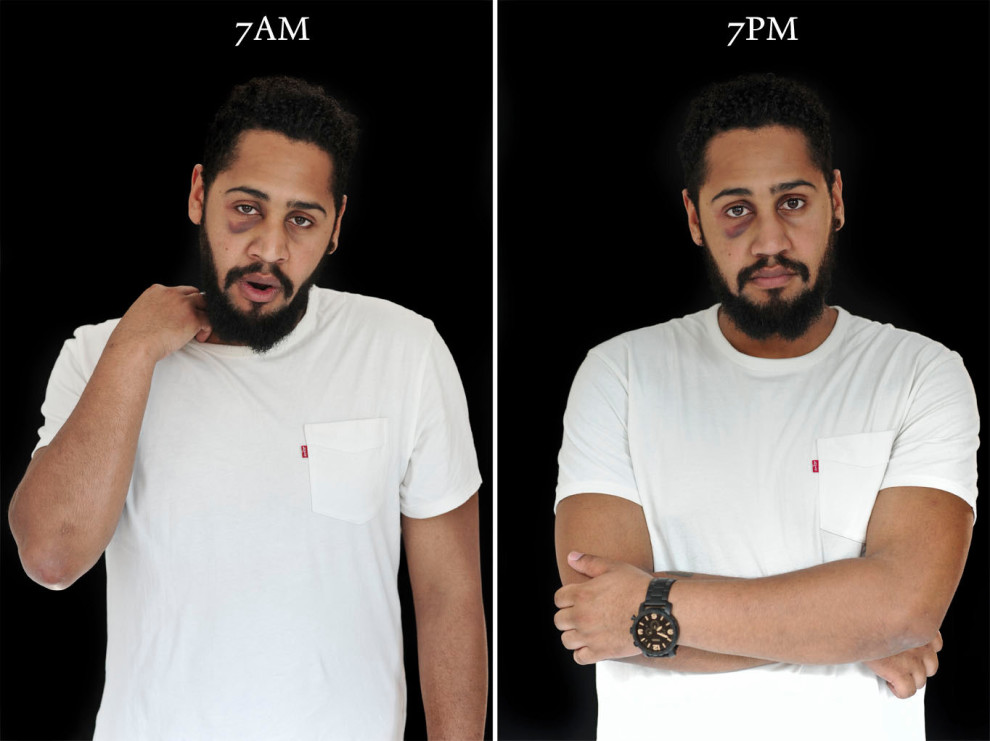 Fotos mostram como a aparência das pessoas muda do dia para a noite contioutra.com - Fotos mostram como a aparência das pessoas muda do dia para a noite