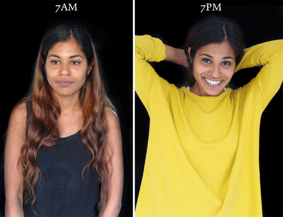 Fotos mostram como a aparência das pessoas muda do dia para a noite contioutra.com - Fotos mostram como a aparência das pessoas muda do dia para a noite