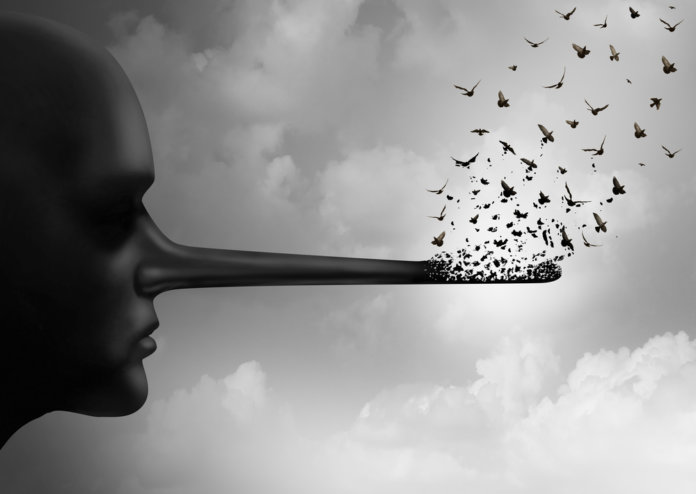 Não há nada mais deselegante que a mentira.