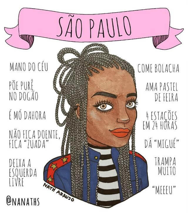 contioutra.com - Ilustradora faz desenhos incríveis das mulheres de cada estado do Brasil