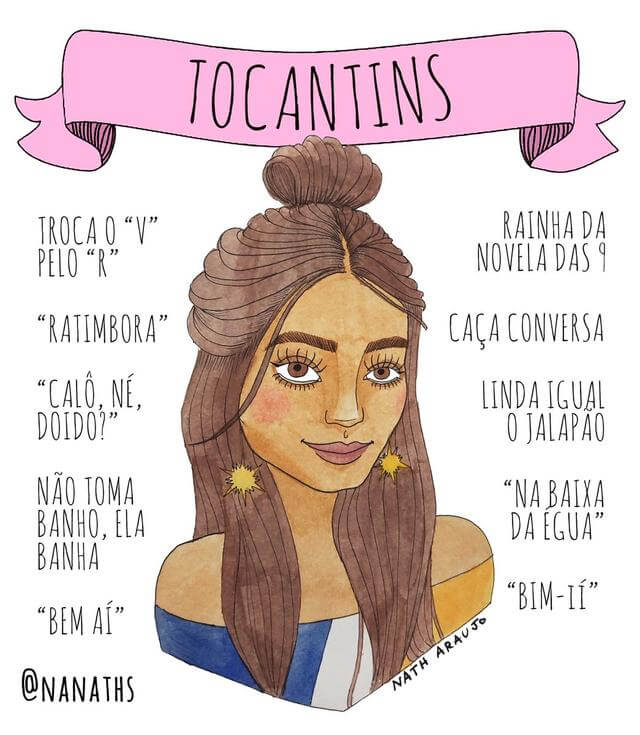 contioutra.com - Ilustradora faz desenhos incríveis das mulheres de cada estado do Brasil