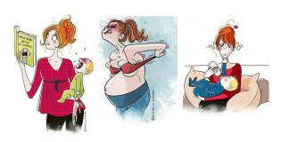 Ilustrações mostram como é a vida de quem tem filhos