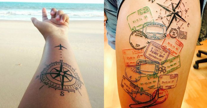 15 tatuagens que são ótimas ideias pra quem ama viajar!