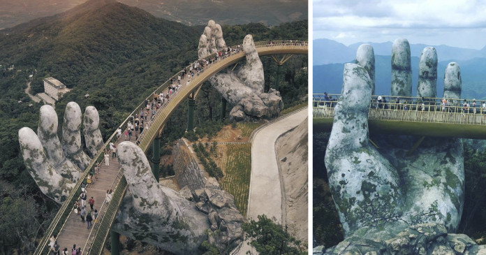 Ponte de tirar o fôlego no Vietnã acaba de ser aberta e parece que veio direto do Senhor dos Anéis