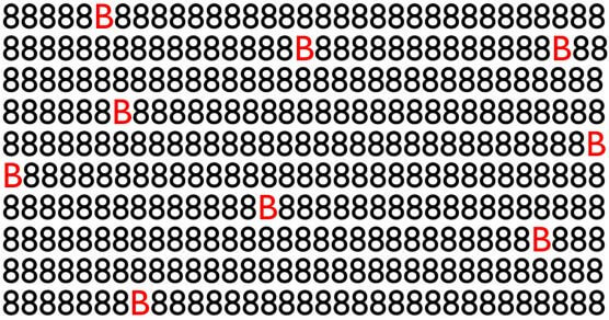 contioutra.com - Teste de atenção: NINGUÉM acertou quantas letras B estão escondidas na imagem! Seja o primeiro