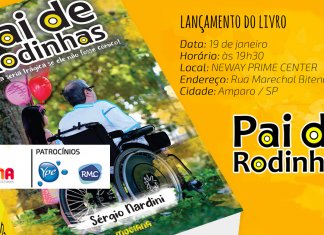 Sérgio Nardini lança o livro “Pai de Rodinhas” no próximo dia 19 de janeiro, em Amparo.