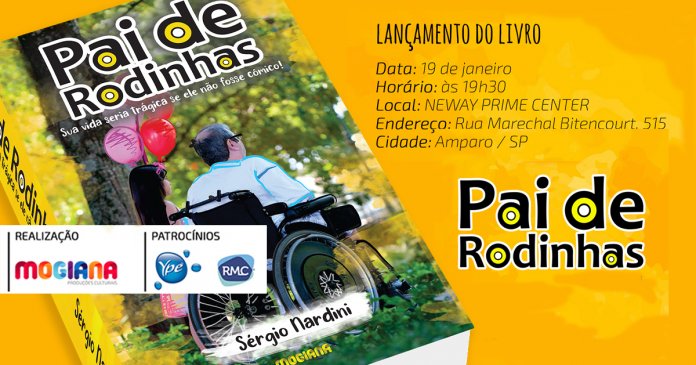 Sérgio Nardini lança o livro “Pai de Rodinhas” no próximo dia 19 de janeiro, em Amparo.