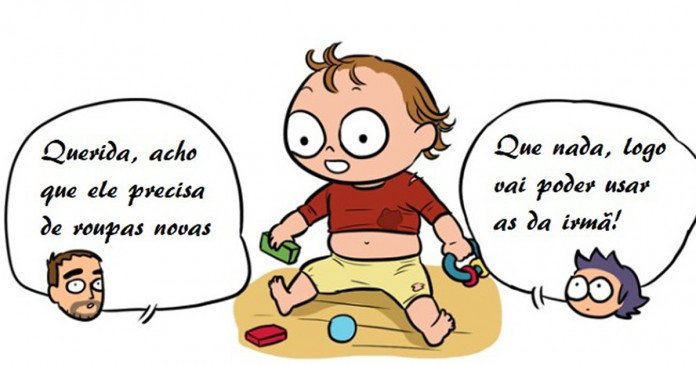 Ilustrações incríveis mostram a diferença entre ter o primeiro filho e os outros