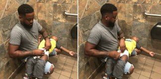 Pai faz campanha na internet pela instalação de trocadores em banheiros masculinos Pai faz campanha na internet pela instalação de trocadores em banheiros masculinos