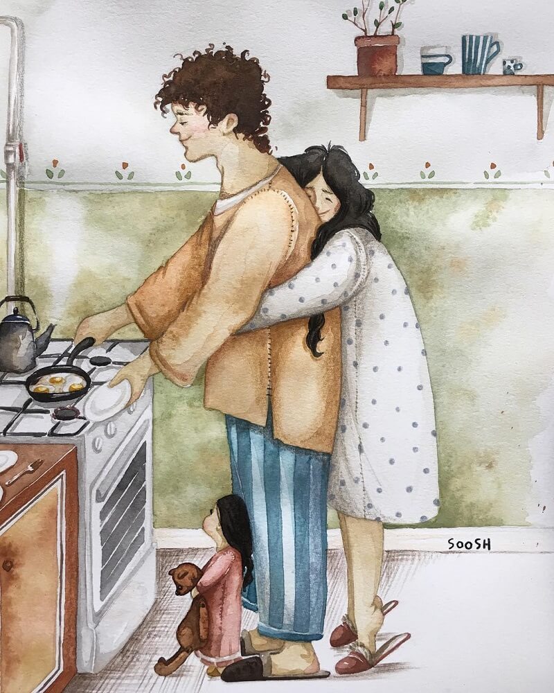 contioutra.com - 21 Ilustrações amorosas sobre a família que deixarão o seu coração mais quentinho