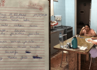 Professora de 92 anos melhora de saúde alfabetizando sua cuidadora