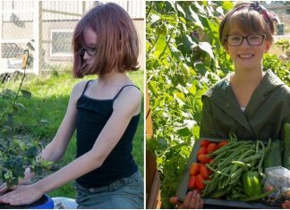 Garotinha cultiva horta em casa para alimentar moradores de rua